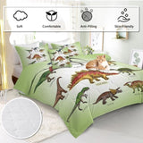 Super Soft Fade Resistant Microfiber Dinosaur Bedding Set for Girls Boys, All Season Green Dinosaur 52083547