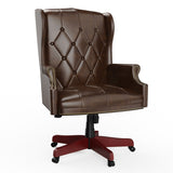 ZUN 330LBS Executive Office Chair, Ergonomic Design High Back Reclining Comfortable Desk Chair - Brown W1550115019