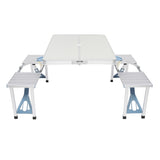 ZUN One Piece Folding Table and Chair Aluminum Alloy 66376598