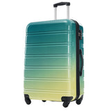 Hardshell Luggage Sets 3 Piece Gradient Color Expandable Suitcase with Spinner Wheels and TSA Lock 35164196