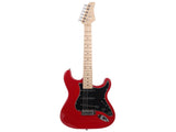 ST Stylish Electric Guitar with Black Pickguard Red 07478467