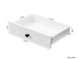 Laundry Cabinet ,with 1 Storage cabinet and 1 Drawer - White 81989550
