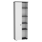 ZUN DEPOT E-SHOP Cary 67" H Kitchen Storage Cabinet With One Door, Five Interior Shelves and Five B097P167413