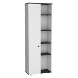 ZUN DEPOT E-SHOP Cary 67" H Kitchen Storage Cabinet With One Door, Five Interior Shelves and Five B097P167413