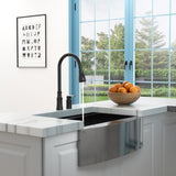 Kitchen Sink Faucet with Separate Handle, Matte Black W1243P324190