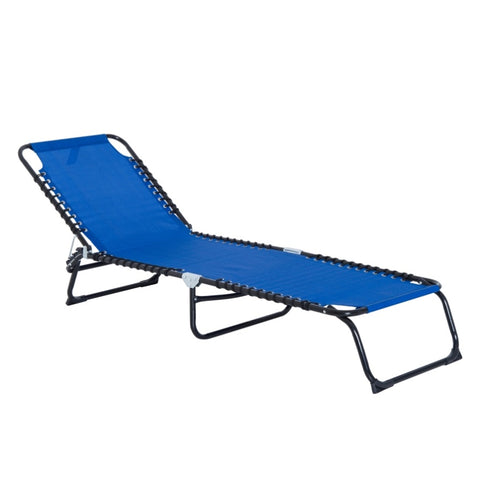 ZUN Folding Chaise Lounge Pool Chair, Patio Sun Tanning Chair, Outdoor Lounge Chair with 4-Position W2225141408