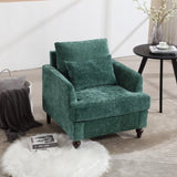 COOLMORE Wood Frame Armchair, Modern Accent Chair Lounge Chair for Living Room,Tufted Club Chair, W395P151904