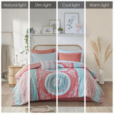 ZUN Twin Boho Comforter Set with Bed Sheets B03595822