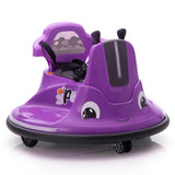 ZUN 12V Snail-Shaped Kids Electric Bumper Car with Remote Control, Ride On Car with LED Lights, Music, W2181P156753