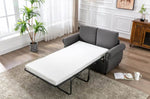 ZUN 57.5" Orisfur Pull Out Sofa Bed Loveseat Sleeper with Twin Size Memory Mattress for Living Room WF305474AAE