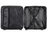 ABS Trolley Case 20in 24in 28in 3PCS Suitcase Set Striped Textured Suitcase Blue 78716673