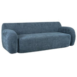 U_Style 81.5" Minimalist Compression Sofa, Curved Design, 3-Seater Casual Sofa for Living Rooms, N711P192002C