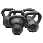 ZUN 30LBS Solid Cast Iron Kettlebells Ideal for Strength Training, Building Muscles 42078031