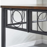 Kitchen Dining Room Table, Iron Wood Square Table for Kitchen Dining Room Furniture W2167131141