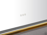 84 x 48 Inch LED Bathroom Mirror with Aluminum Frame, Wall Mounted Vanity Mirror, Anti-Fog, Memory, W2287P279338