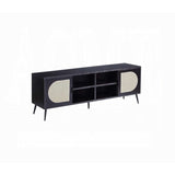 Black TV Stand with Metal Leg B062P209413