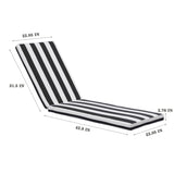 2PCS Set Outdoor Lounge Chair Cushion Replacement Patio Funiture Seat Cushion Chaise Lounge Cushion W41946545