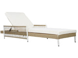 TOPMAX Outdoor All-Weather PE Rattan Chaise Lounge, Minimalist Patio Wicker Lounge Chair with 6 Gear 74526825