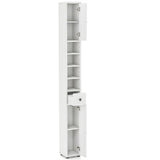 Slim Tall Bathroom Storage Cabinet 8" x 8" x 71" Narrow Floor Organizer with Adjustable Shelves 95366906
