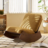 Comfortable Glider Rocking Chair, High-Quality Upholstery Glider Chair, Solid Wood Frame, Perfect W2105P145994