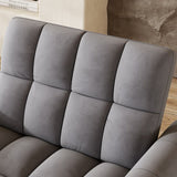 38.2-inch foldable large-size sofa bed, modern velvet single sofa, sofa bed with adjustable W2564P298434