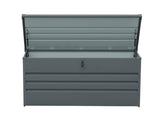 260 Gallon Metal Outdoor Deck Box Waterproof, Extra Large Patio Storage Box with Lockable Storage 02774007