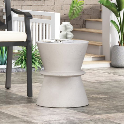 ZUN Outdoor LightWeight Concrete Side Table 73452.00