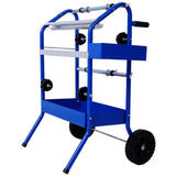 Mobile 18" Multi-Roll Masking Paper Machine with Storage Trays,BLUE W465105149