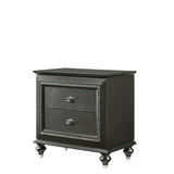 Kaitlyn Metallic Gray Finish Nightstand B2726P271936