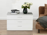 Modern Simple 3-Drawer Dresser White 80193999