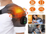 Heated Shoulder Massager 3 Heat Levels & 3 Vibration Modes Cordless USB Rechargeable Shoulder Brace 52508530