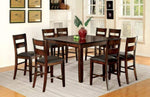 ZUN Dark Cherry Set of 2pcs Counter Height Dining Chairs Bold & Sturdy Design Chairs Dining Room B011P237465