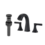 Widespread Bathroom Sink Faucets Two Handle 3 Hole Vanity Bath Faucet with Drain Assembly W122471405