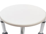 Medical Bathroom Safety Shower Tub Aluminium Alloy Bath Chair Bench with Adjustable Height White 86882990