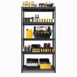 72" H Adjustable Garage Shelves, 5-Tier Heavy Duty Shelving Unit, 2200LBS Wide Metal Utility Storage 06243452