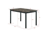 Faux Marble Top metal frame dinette table W214119088