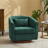 Swivel Accent Chair for Living Room, Sofa Chairs with Wood Base Side, Comfy Swivel Accent Chair with W2606P253944