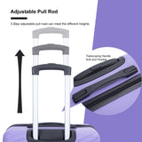 luggage 4-piece ABS lightweight suitcase with rotating wheels, 24 inch and 28 inch with TSA lock, W284P149253
