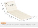 Outsunny Foldable Lounge Chair Cushion Set of 2, UPF50 230gsm Olefin and 25D High-Density Foam, W2225P485598