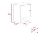 Light Oak and White 1-Shelf Medicine Cabinet B06279994