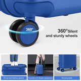 24in ABS Check-In Luggage with Diamond Pattern & Reinforced Corners 27385929