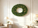 48 Inch Christmas Wreath with 150 LED Lights 37836798