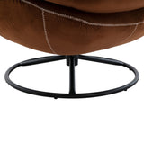 Accent chair TV Chair Living room Chair with Ottoman-BROWN W676P232279