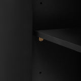 U_STYLE Sleek Storage Cabinet Sideboard Buffet with Vertical Line Design,Suitable for Study,Entrance N711P205933B