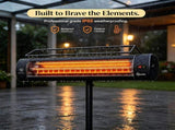 1500W Electric Standing Patio Heater IP65 Waterproof Outdoor Infrared Heater with Tripod 3 Heat 80489714