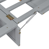 Queen Size Murphy Bed, Gray N708P243886E