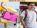 Folding Beach Chair Set of 2 for Adults, 4 Position Portable Backpack Foldable 56591566