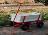 Wooden carriage four-wheel design, Load-bearing capacity 260LBS,Children's outdoor stroller, W227P379504