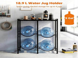 Vertical Stackable Water Jug Stand Holds Four 18.9L 5 Gallons, Multi-Functional Metal Water 32358110