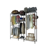 Closet Organizer Metal Garment Rack Portable Clothes Hanger Home Shelf 34688185